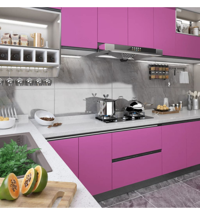 Film autoadhésif pour meubles Violet brillant 500x90 cm PVC | Mobilier & Déco