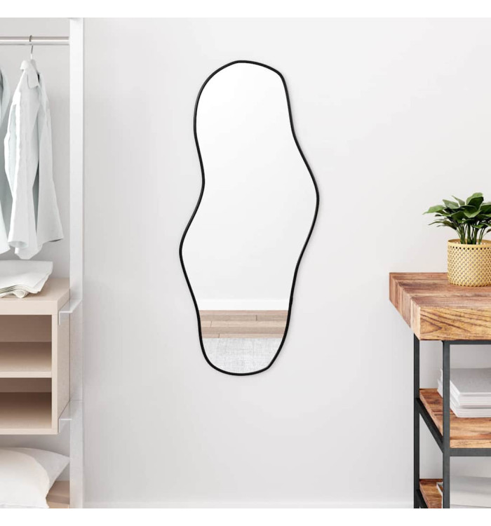 Miroir mural Noir 90x40 cm | Mobilier & Déco