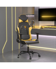 Chaise de jeu de massage Noir et doré Similicuir | Mobilier & Déco