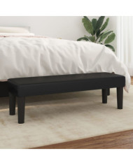 Banc Noir 100x30x30 cm Similicuir | Mobilier & Déco