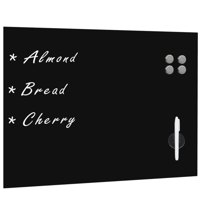 Tableau noir magnétique mural en verre 80 x 60 cm | Mobilier & Déco