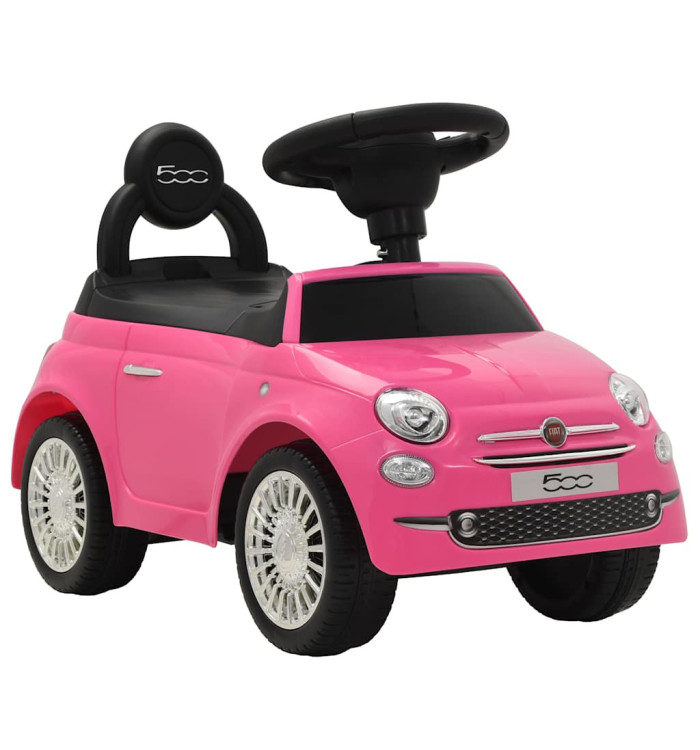Voiture à chevaucher Fiat 500 rose | Mobilier & Déco