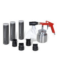 Kit de sableuse à air 3 bouteilles de sable et 4 buses incluses | Mobilier & Déco