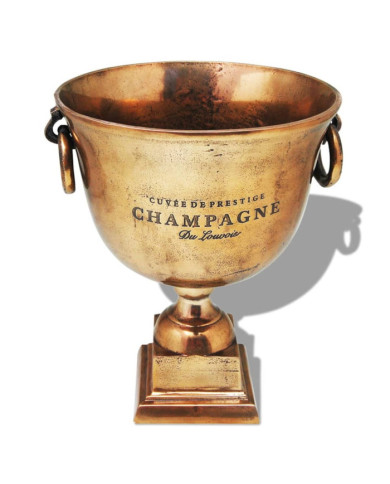 Refroidisseur à champagne Coupe de trophée Cuivre Marron | Mobilier & Déco