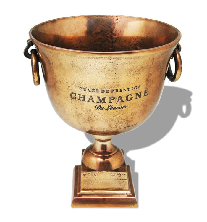 Refroidisseur à champagne Coupe de trophée Cuivre Marron | Mobilier & Déco
