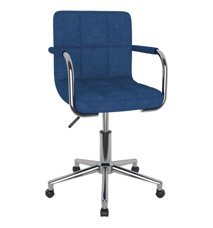 Chaise pivotante de salle à manger Bleu Tissu | Mobilier & Déco