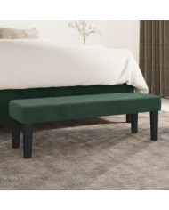 Banc Vert foncé 100x30x30 cm Velours | Mobilier & Déco