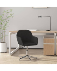 Chaise pivotante de bureau Noir Tissu | Mobilier & Déco