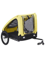 Remorque de vélo pour animaux de compagnie jaune et noir | Mobilier & Déco