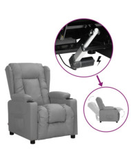 Fauteuil Gris Similicuir | Mobilier & Déco