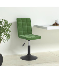 Chaises pivotantes à manger lot de 6 vert foncé velours | Mobilier & Déco
