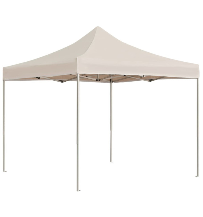 Tente de réception pliable Aluminium 2 x 2 m Crème | Mobilier & Déco