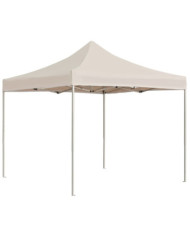 Tente de réception pliable Aluminium 2 x 2 m Crème | Mobilier & Déco