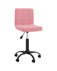 Chaise pivotante de salle à manger Rose Velours | Mobilier & Déco