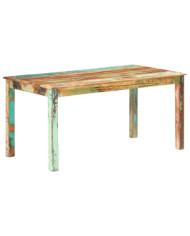 Table de salle à manger Bois de récupération solide 160x80x76cm | Mobilier & Déco
