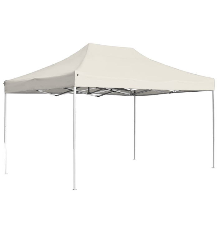 Tente de réception pliable Aluminium 4,5x3 m Crème | Mobilier & Déco