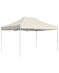 Tente de réception pliable Aluminium 4,5x3 m Crème | Mobilier & Déco