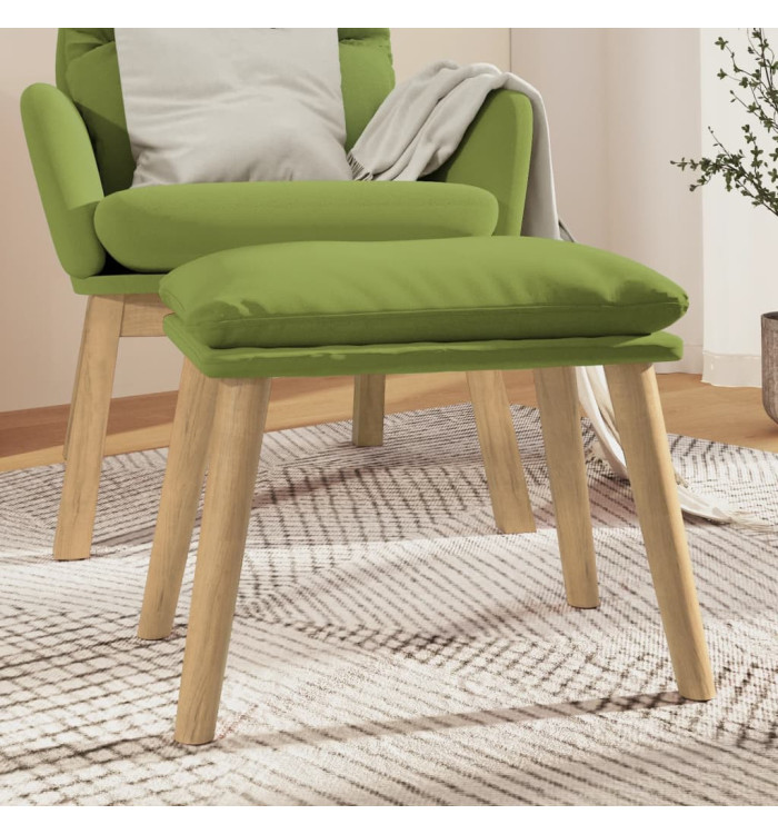 Repose-pied Vert clair 45x29,5x35 cm Velours | Mobilier & Déco