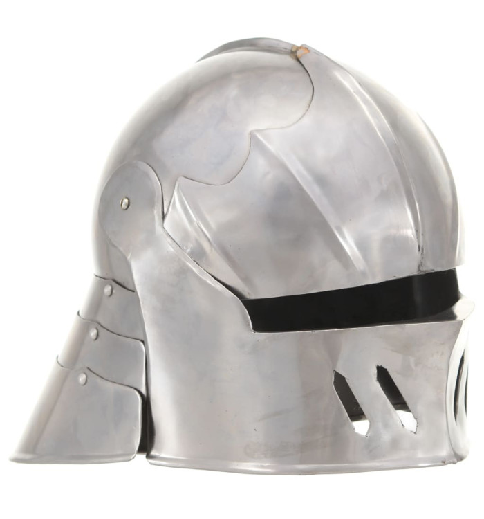 Casque de chevalier médiéval antique pour GN Argenté Acier | Mobilier & Déco