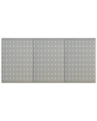 Panneaux à chevilles muraux 3 pcs 40x58 cm Acier | Mobilier & Déco