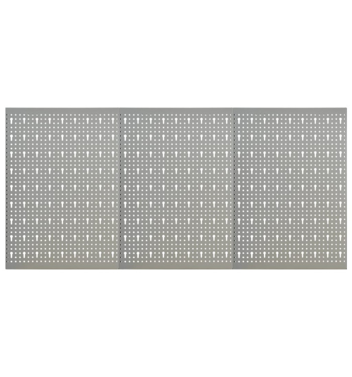 Panneaux à chevilles muraux 3 pcs 40x58 cm Acier | Mobilier & Déco