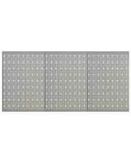 Panneaux à chevilles muraux 3 pcs 40x58 cm Acier | Mobilier & Déco