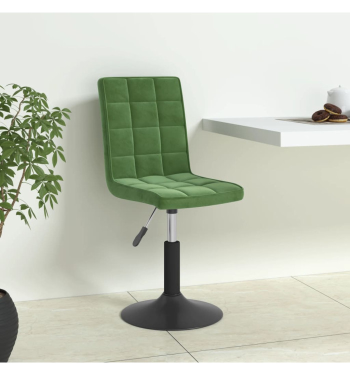 Chaises pivotantes à manger lot de 4 vert foncé velours | Mobilier & Déco