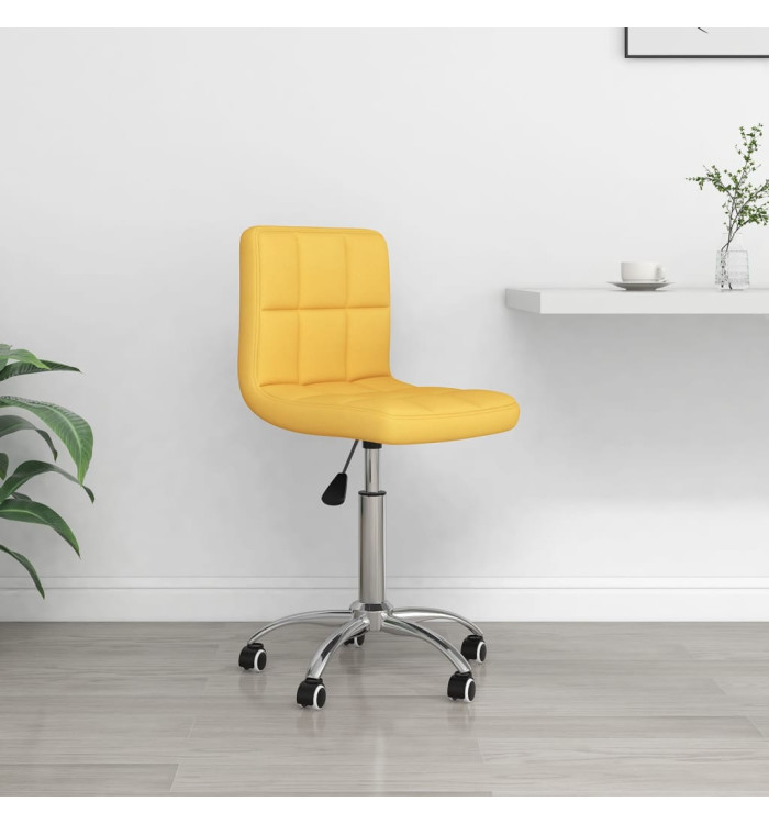 Chaise pivotante de bureau Jaune moutarde Tissu | Mobilier & Déco