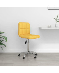 Chaise pivotante de bureau Jaune moutarde Tissu | Mobilier & Déco