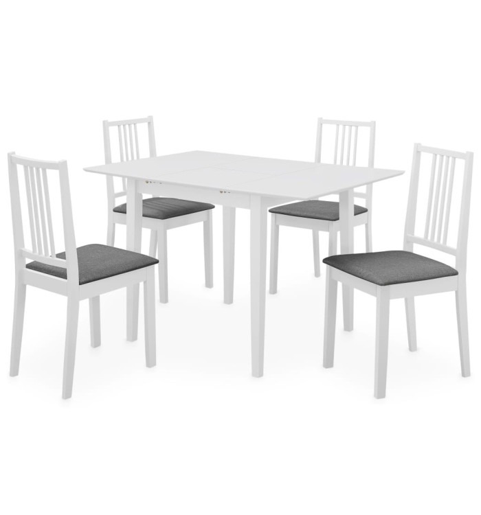 Mobilier de salle à manger 5 pcs MDF Blanc | Mobilier & Déco