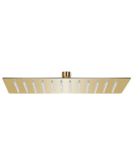 Pomme de douche pluie Inox 30x20 cm Rectangulaire Doré | Mobilier & Déco