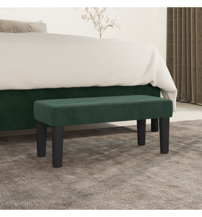 Banc Vert foncé 70x30x30 cm Velours | Mobilier & Déco