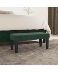 Banc Vert foncé 70x30x30 cm Velours | Mobilier & Déco