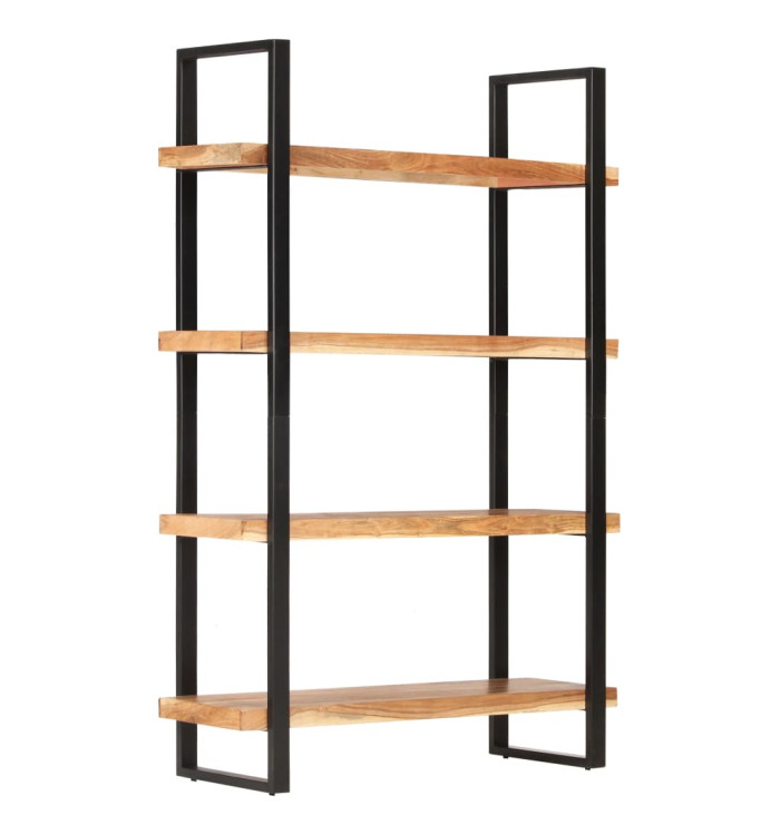 Bibliothèque à 4 niveaux 120x40x180 cm Bois d'acacia massif | Mobilier & Déco