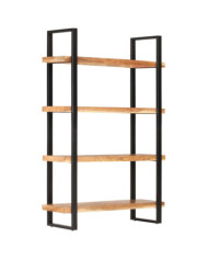 Bibliothèque à 4 niveaux 120x40x180 cm Bois d'acacia massif | Mobilier & Déco