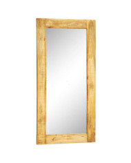 Miroir mural en bois massif Rectangulaire 120 x 60 cm | Mobilier & Déco