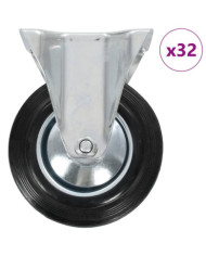 32 pcs Roulettes fixes 160 mm | Mobilier & Déco