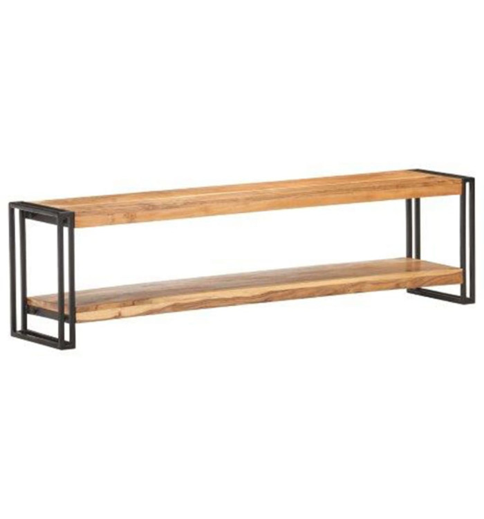 Meuble TV 150x30x40 cm Bois d'acacia massif | Mobilier & Déco