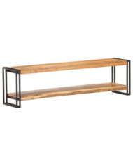 Meuble TV 150x30x40 cm Bois d'acacia massif | Mobilier & Déco