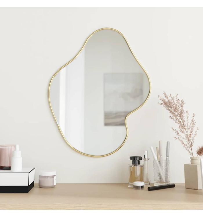 Miroir mural Doré 50x40 cm | Mobilier & Déco