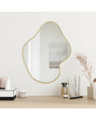 Miroir mural Doré 50x40 cm | Mobilier & Déco