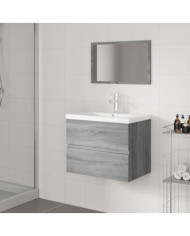 Meubles de salle de bain Sonoma gris Bois d'ingénierie | Mobilier & Déco