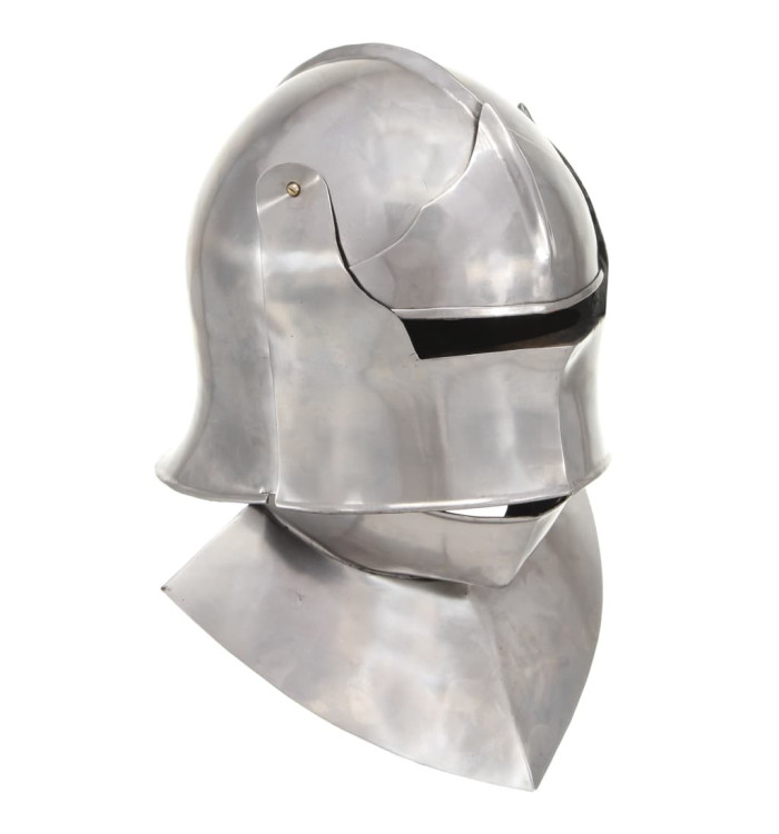 Casque de chevalier médiéval antique pour GN Argenté Acier | Mobilier & Déco