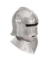 Casque de chevalier médiéval antique pour GN Argenté Acier | Mobilier & Déco