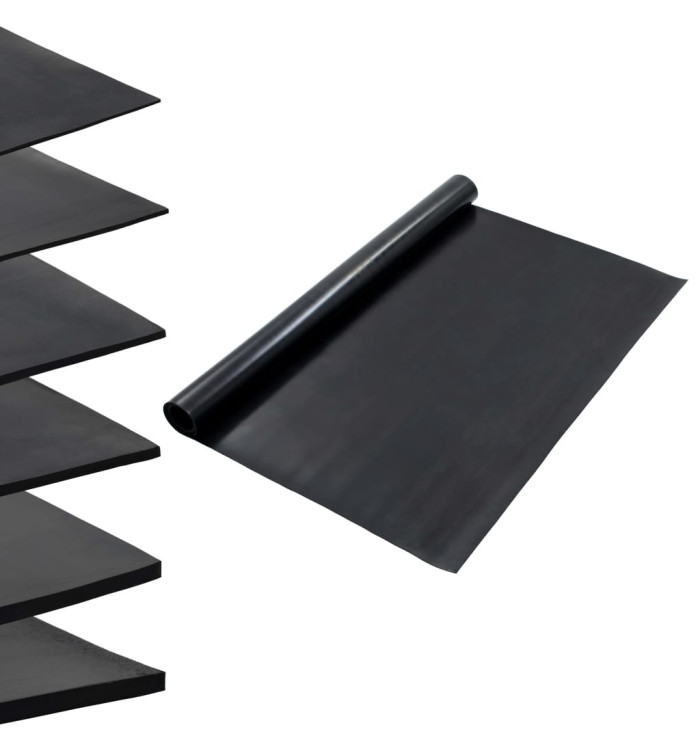 Tapis en caoutchouc antidérapant 1,2x2 m 2 mm Lisse | Mobilier & Déco