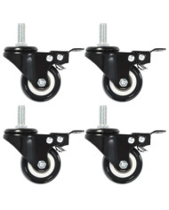 Roulettes pivotantes avec freins 12 pcs 50 mm | Mobilier & Déco