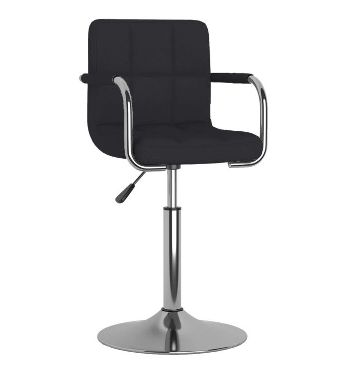 Chaise de salle à manger Tissu Noir | Mobilier & Déco