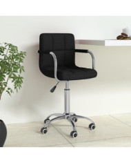 Chaise pivotante de bureau Noir Tissu | Mobilier & Déco