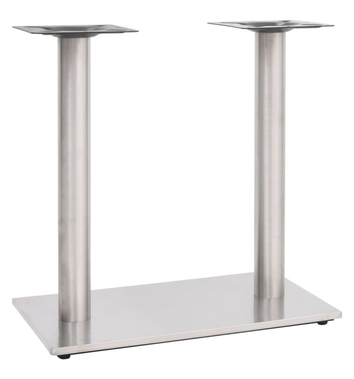 Pied de table de bistro Argenté 70x40x72 cm Acier inoxydable | Mobilier & Déco