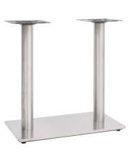 Pied de table de bistro Argenté 70x40x72 cm Acier inoxydable | Mobilier & Déco